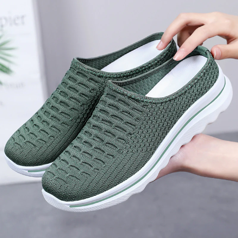 Damen slip-on Freizeitschuhe mit atmungsaktivem Strick-Obermaterial Heidi Mode - Image 5