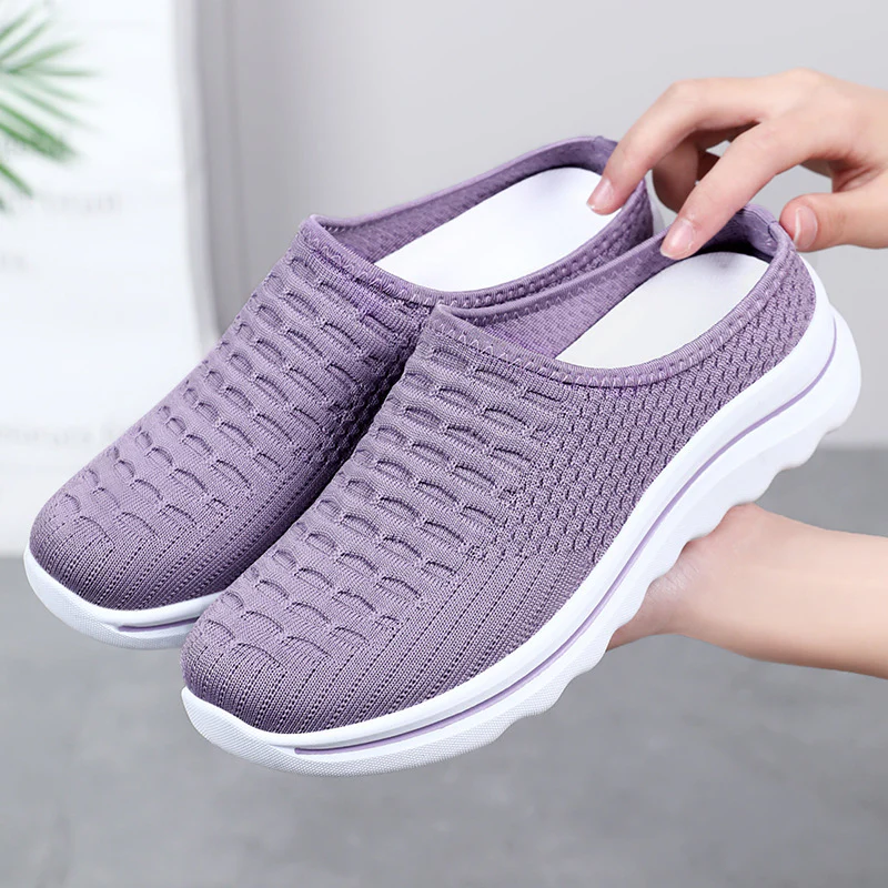 Damen slip-on Freizeitschuhe mit atmungsaktivem Strick-Obermaterial Heidi Mode - Image 6