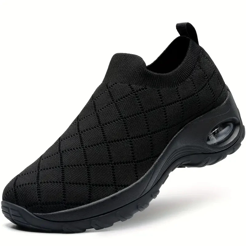 Damen Slip-On Freizeitschuhe mit atmungsaktiver Strickoberfläche und dämpfendem Fußbett Heidi Mode - Image 6