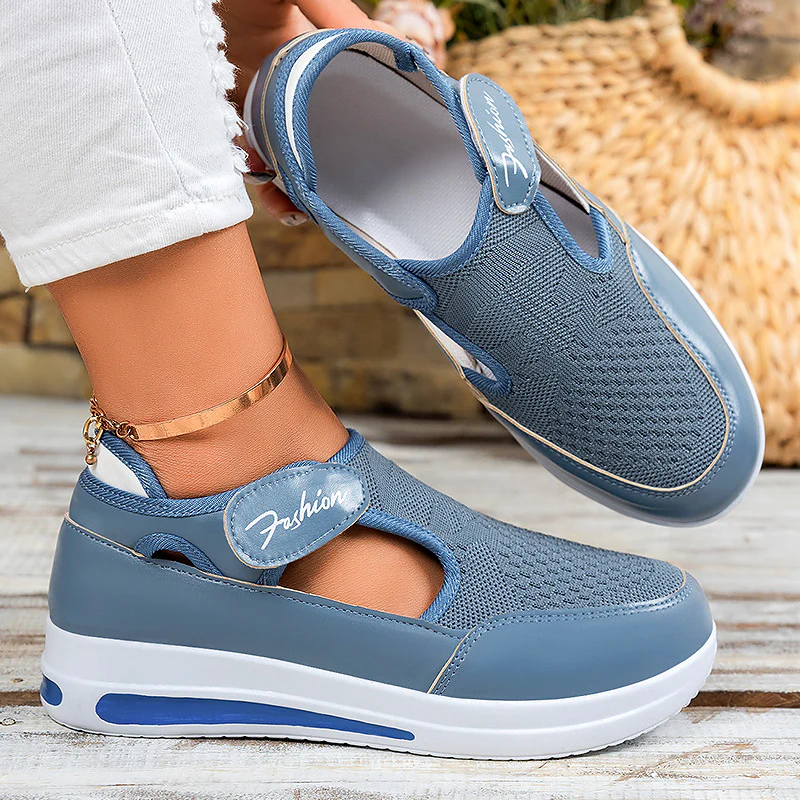 Damen Slip-On Freizeitschuhe mit elastischem Obermaterial und atmungsaktiver Sohle Heidi Mode - Image 7