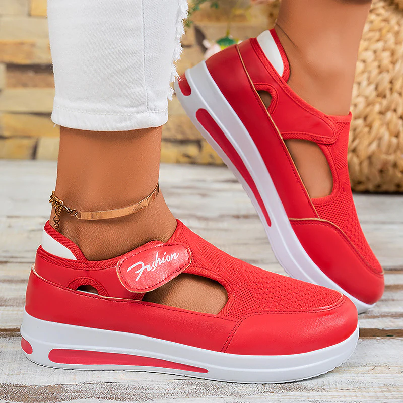 Damen Slip-On Freizeitschuhe mit elastischem Obermaterial und atmungsaktiver Sohle Heidi Mode - Image 8