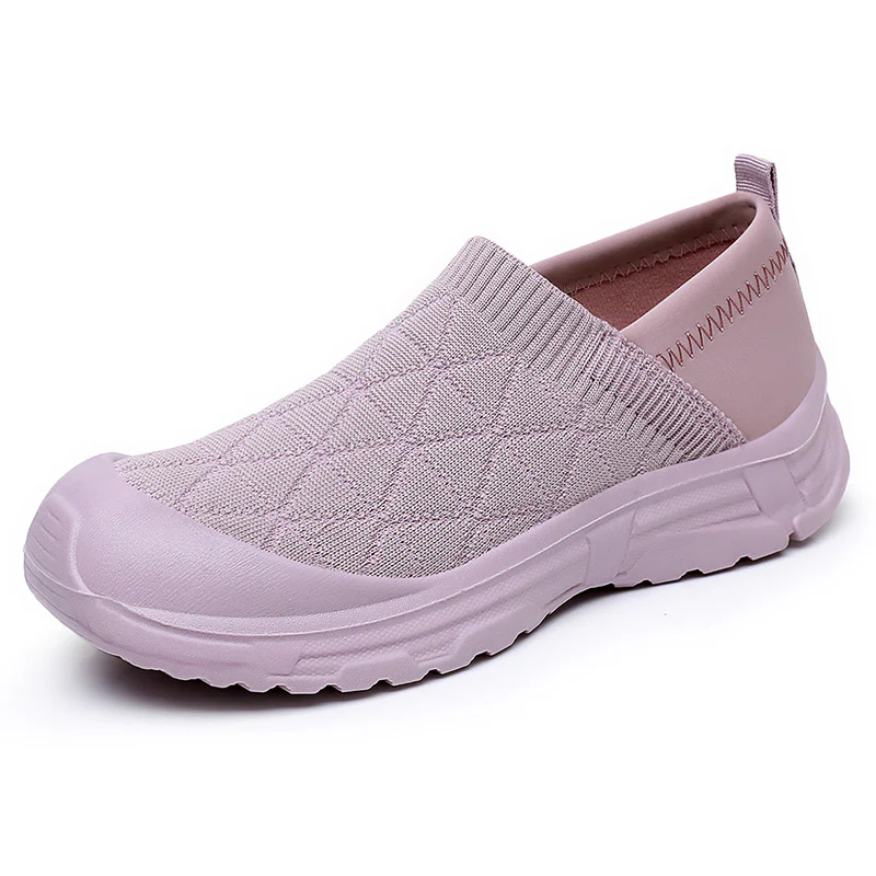 Damen Slip-On Freizeitschuhe mit elastischem Strickoberteil und rutschfester Sohle Heidi Mode - Image 7