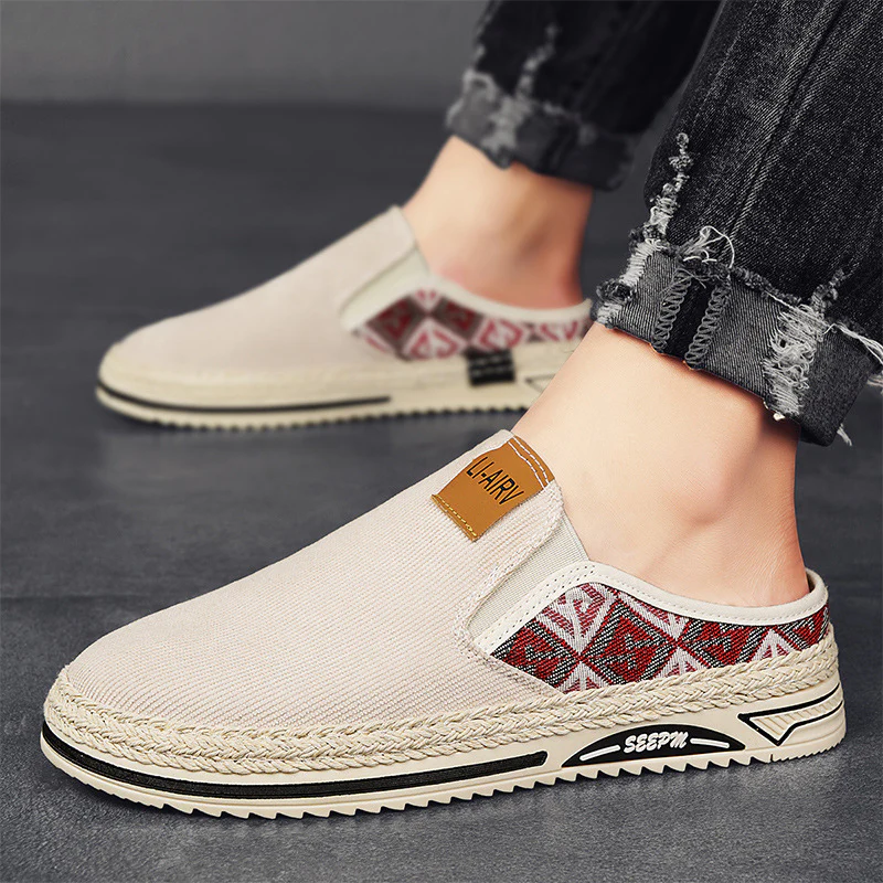 Damen Slip-On Freizeitschuhe mit modernem Ethno-Design Heidi Mode - Image 2
