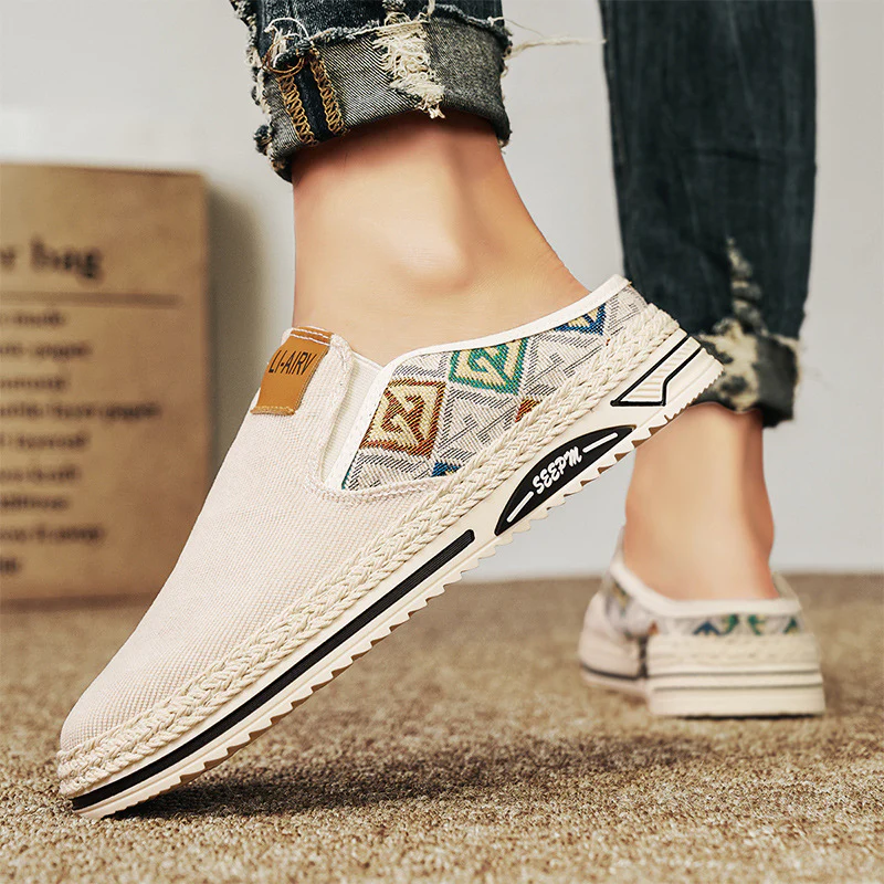 Damen Slip-On Freizeitschuhe mit modernem Ethno-Design Heidi Mode - Image 3