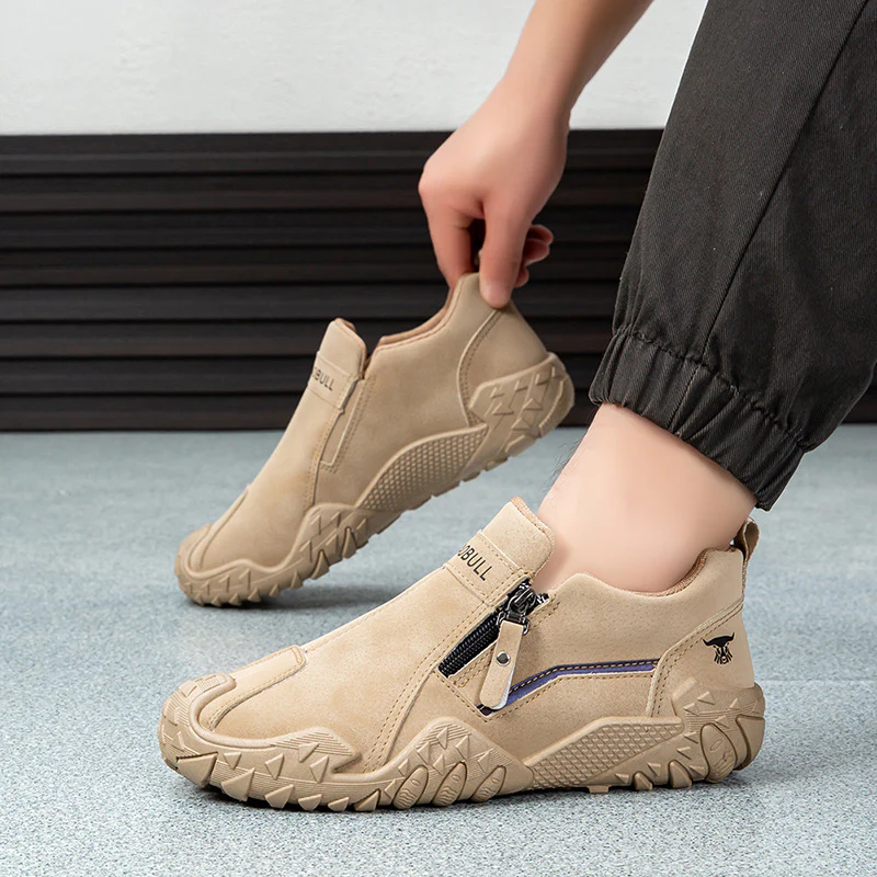 Damen Slip-On Freizeitschuhe mit rutschfester Sohle und praktischem Reißverschluss Heidi Mode - Image 4