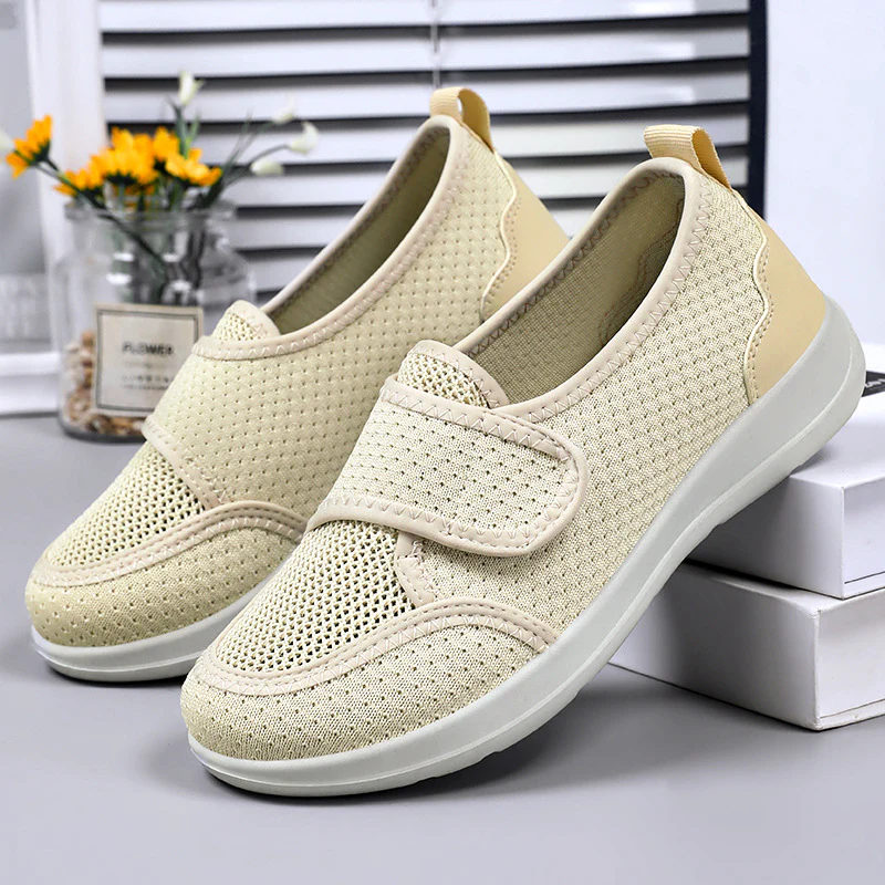 Damen Slip-On Gesundheitsschuhe mit flexiblem Klettverschluss Heidi Mode - Image 3