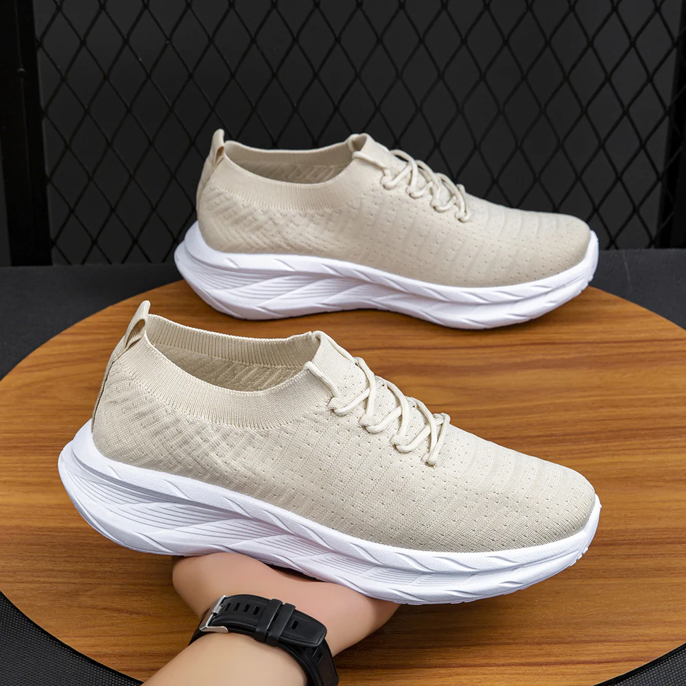 Damen Slip-On Laufschuhe mit flexiblem Strickoberteil und rutschfester Sohle Heidi Mode - Image 3