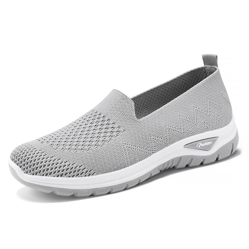 Damen Slip-On Laufschuhe mit luftdurchlässigem Strickdesign und dämpfender Sohle Heidi Mode - Image 6