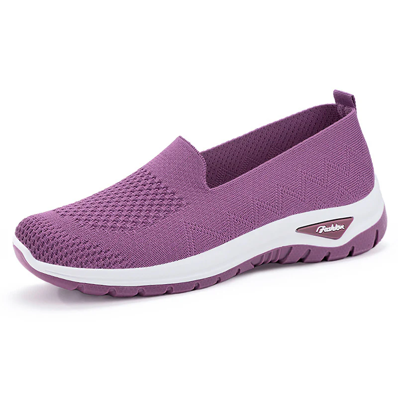 Damen Slip-On Laufschuhe mit luftdurchlässigem Strickdesign und dämpfender Sohle Heidi Mode - Image 8