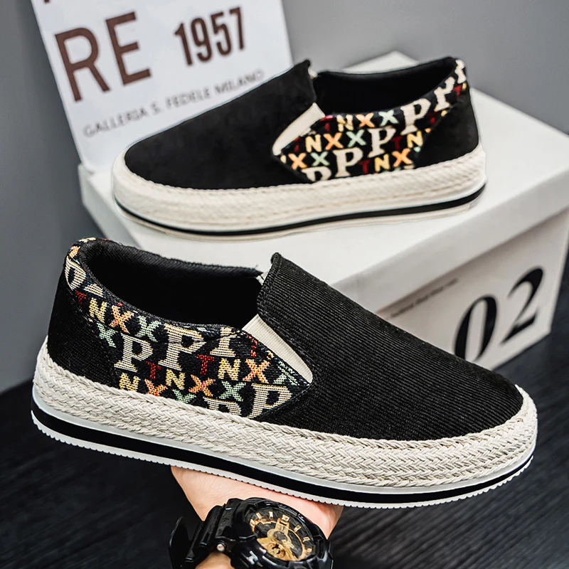 Damen Slip-On Schuhe mit stilvoller Textil-Oberfläche und elastischem Einschlupf Heidi Mode - Image 2