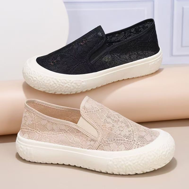 Damen Slip-On Schuhe mit zartem Spitzenobermaterial Heidi Mode - Image 3