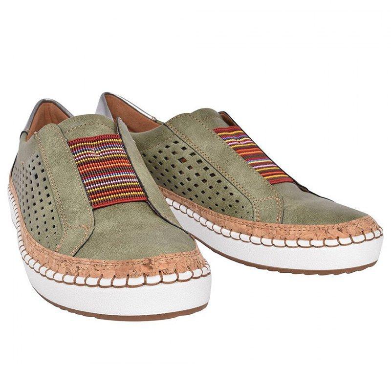 Damen Slip-On Sneaker mit atmungsaktiver Perforation und detailverliebtem Flair Heidi Mode - Image 5