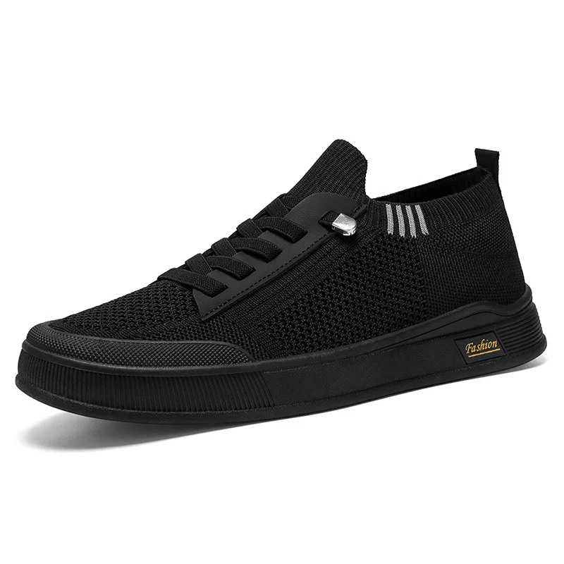 Damen Slip-On Sneaker mit elastischem Strickoberteil und praktischer Reißverschlussseite Heidi Mode - Image 5