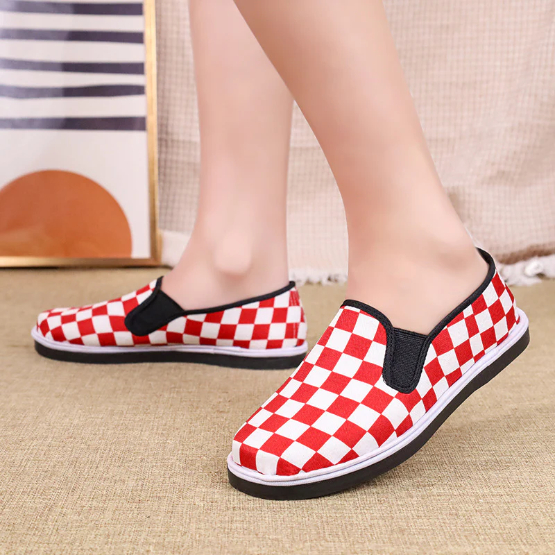 Damen Slip-On Sneaker mit Karomuster Heidi Mode - Image 6