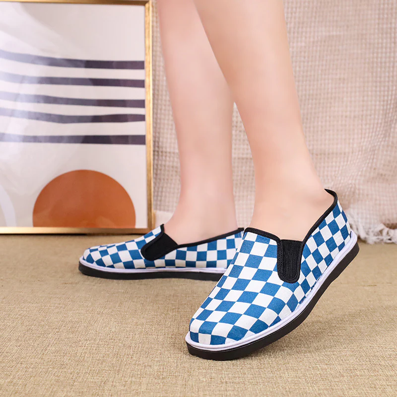 Damen Slip-On Sneaker mit Karomuster Heidi Mode - Image 8