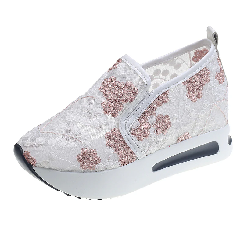 Damen Slip-On Sneaker mit modischem Blumenmusterdetail und bequemer Sohle Heidi Mode - Image 6