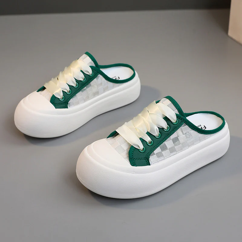 Damen Slip-On Sneakers im modernen Design mit transparentem Obermaterial und bequemer Sohle Heidi Mode - Image 2