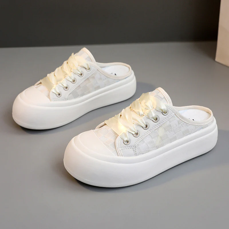 Damen Slip-On Sneakers im modernen Design mit transparentem Obermaterial und bequemer Sohle Heidi Mode - Image 7