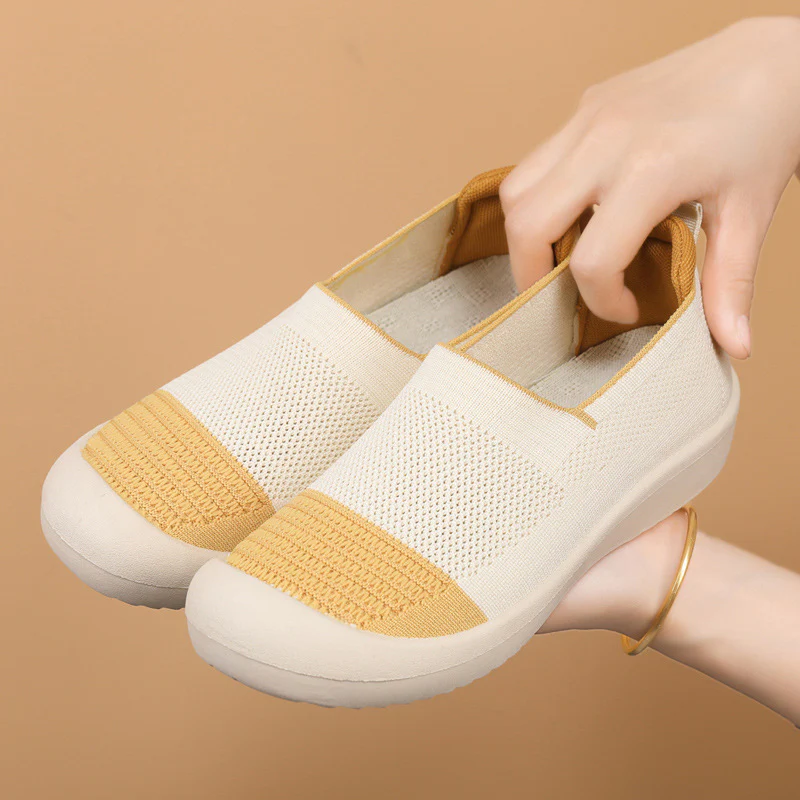 Damen Slip-On Sneakers mit atmungsaktivem Mesh-Obermaterial Heidi Mode - Image 3