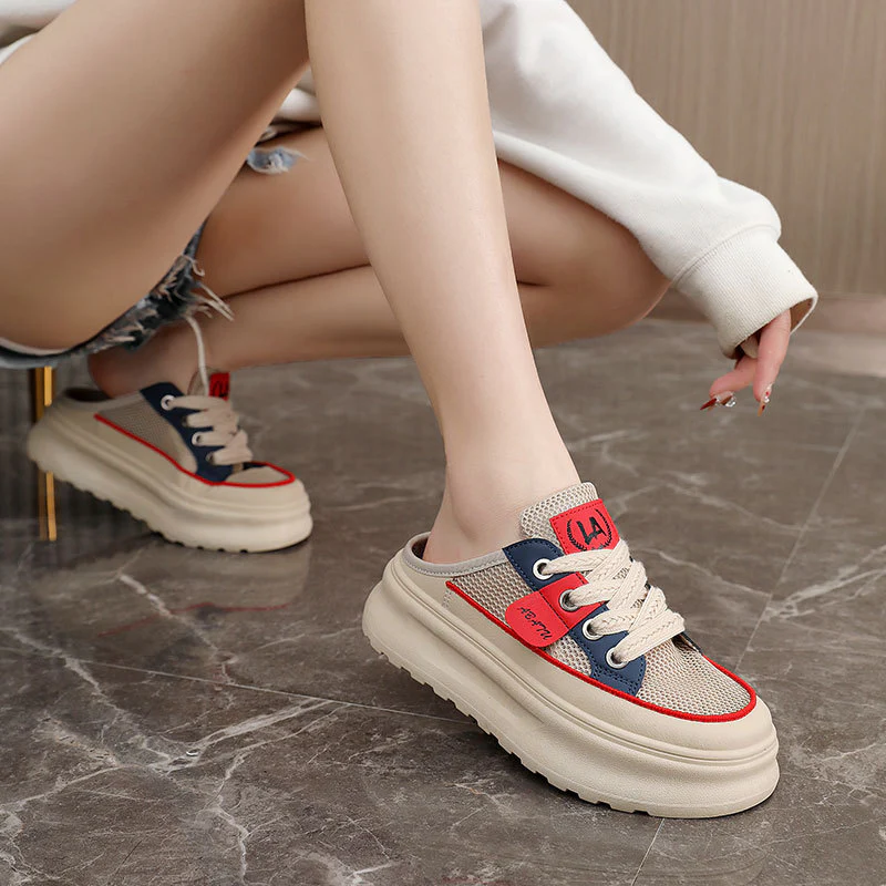Damen Slip-On Sneakers mit atmungsaktivem Mesh-Obermaterial und modischem Design Heidi Mode - Image 3