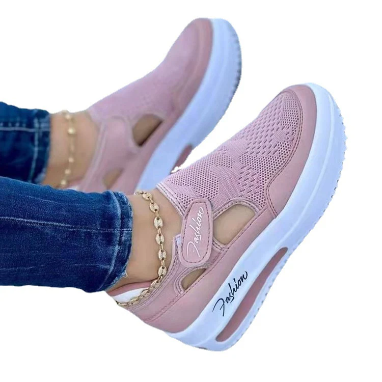 Damen Slip-On Sneakers mit atmungsaktivem Mesh-Obermaterial und rutschfester Sohle Heidi Mode - Image 5