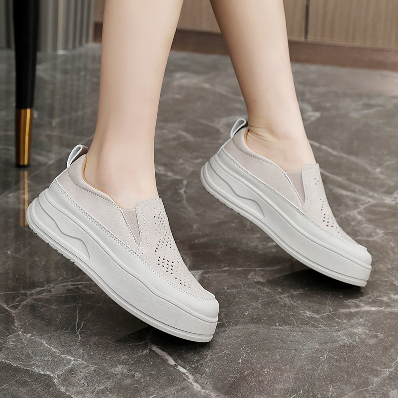 Damen Slip-On Sneakers mit atmungsaktivem Obermaterial und dämpfendem Fußbett Heidi Mode - Image 3