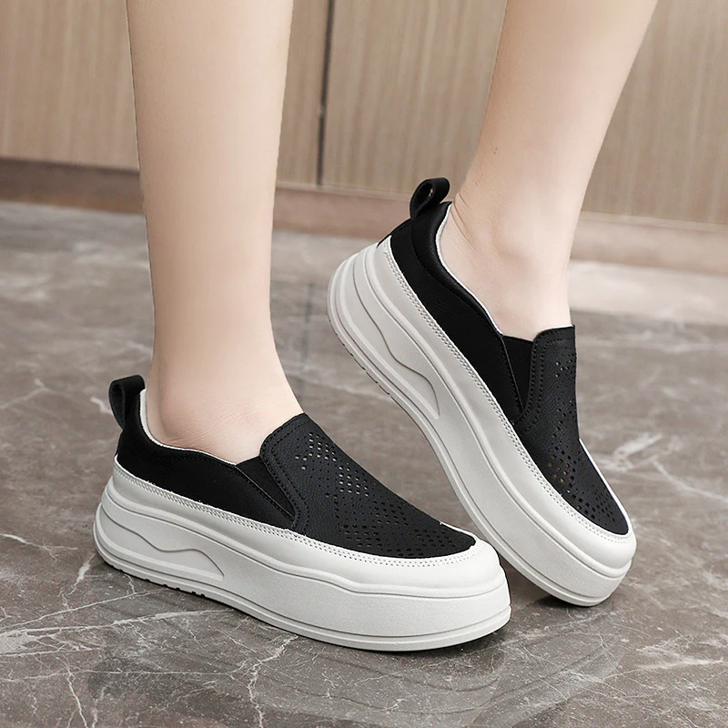 Damen Slip-On Sneakers mit atmungsaktivem Obermaterial und dämpfendem Fußbett Heidi Mode - Image 4