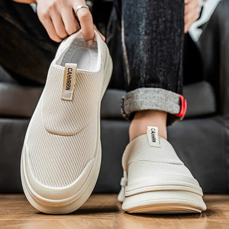 Damen Slip-On Sneakers mit atmungsaktivem Obermaterial und rutschfester Sohle Heidi Mode - Image 4