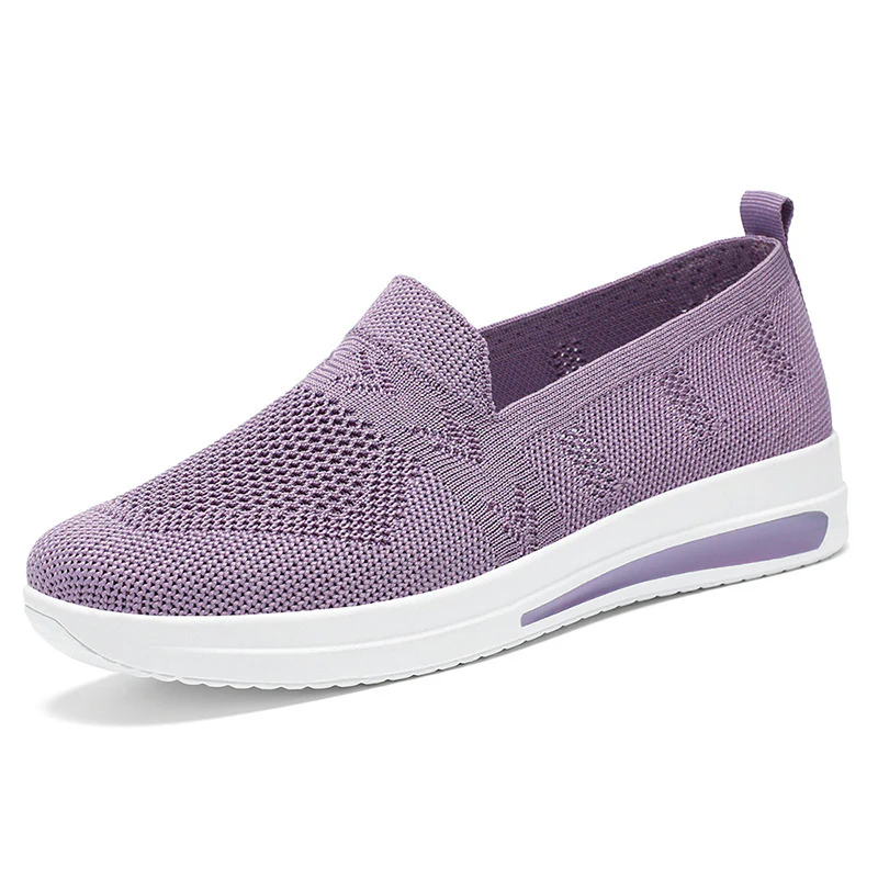 Damen Slip-On Sneakers mit atmungsaktivem Strickdesign und dämpfender Sohle Heidi Mode - Image 8