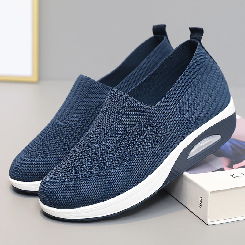 Damen Slip-On Sneakers mit atmungsaktivem Strickobermaterial von Heidi Mode - Image 7
