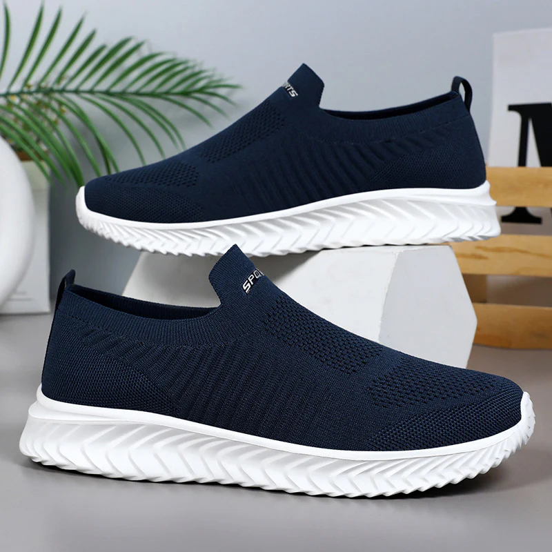 Damen Slip-On Sneakers mit atmungsaktivem Strickobermaterial von Heidi Mode - Image 3