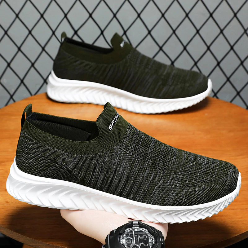 Damen Slip-On Sneakers mit atmungsaktivem Strickobermaterial von Heidi Mode - Image 4