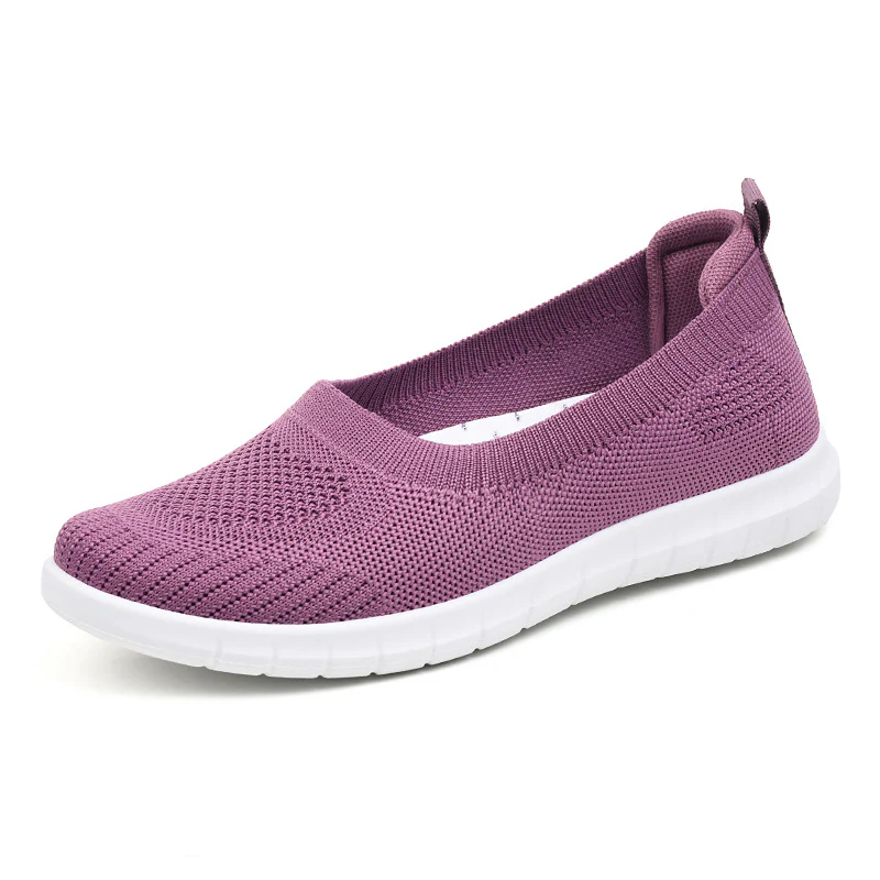 Damen Slip-On Sneakers mit atmungsaktivem Strickoberteil und rutschfester Sohle Heidi Mode - Image 8