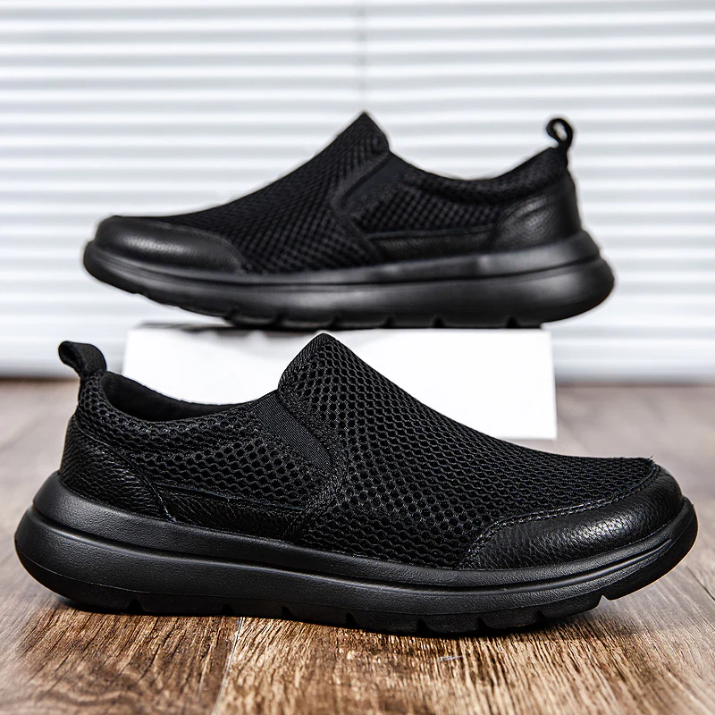 Damen Slip-On Sneakers mit atmungsaktiver Mesh-Oberfläche und rutschfester Sohle Heidi Mode - Image 3