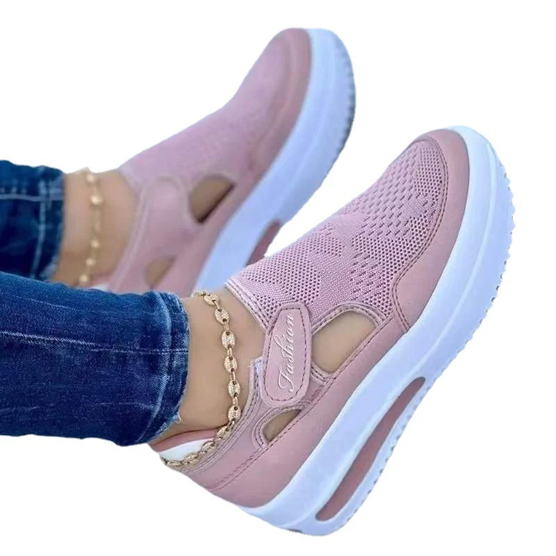 Damen Slip-On Sneakers mit atmungsaktiver Mesh-Oberfläche und rutschfester Sohle Heidi Mode - Image 5