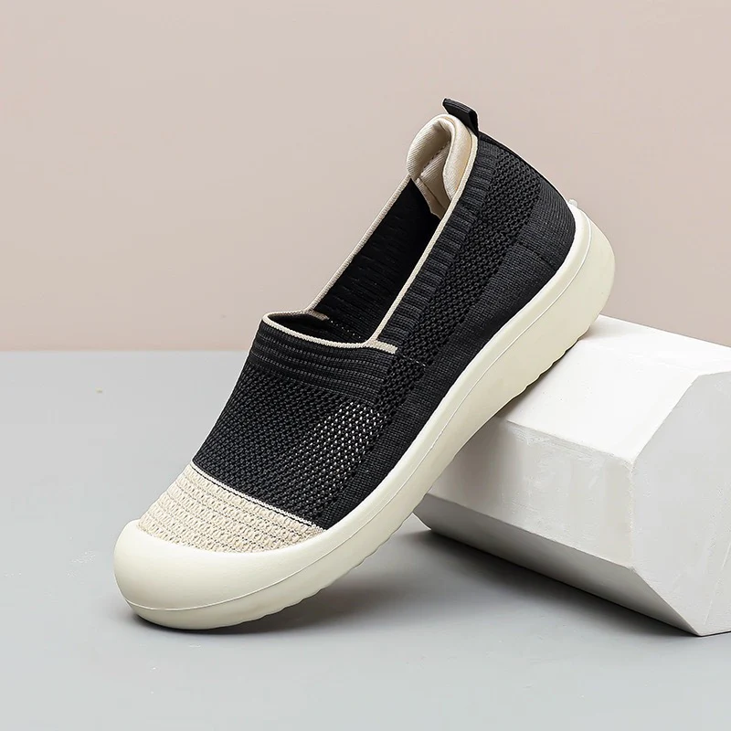 Damen Slip-On Sneakers mit elastischem Einstieg und atmungsaktivem Obermaterial Heidi Mode - Image 4