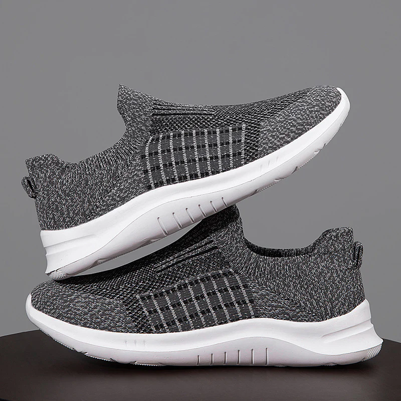 Damen Slip-On Sneakers mit elastischen Einsätzen und atmungsaktiver Stricktechnologie Heidi Mode - Image 2