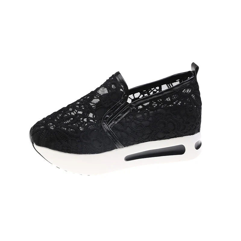 Damen Slip-On Sneakers mit eleganter Spitzenoberfläche und bequemer Dämpfung Heidi Mode - Image 6