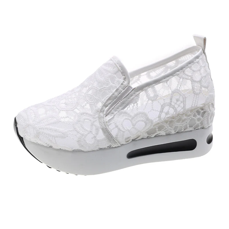 Damen Slip-On Sneakers mit eleganter Spitzenoberfläche und bequemer Dämpfung Heidi Mode - Image 8