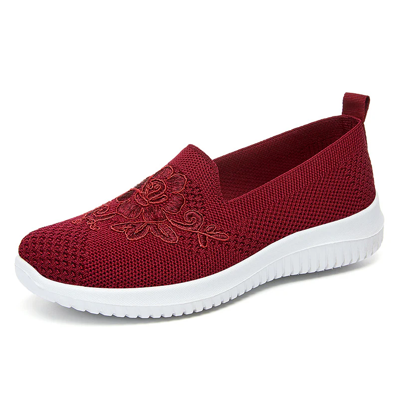 Damen Slip-On Sneakers mit floralen Details Heidi Mode - Image 5