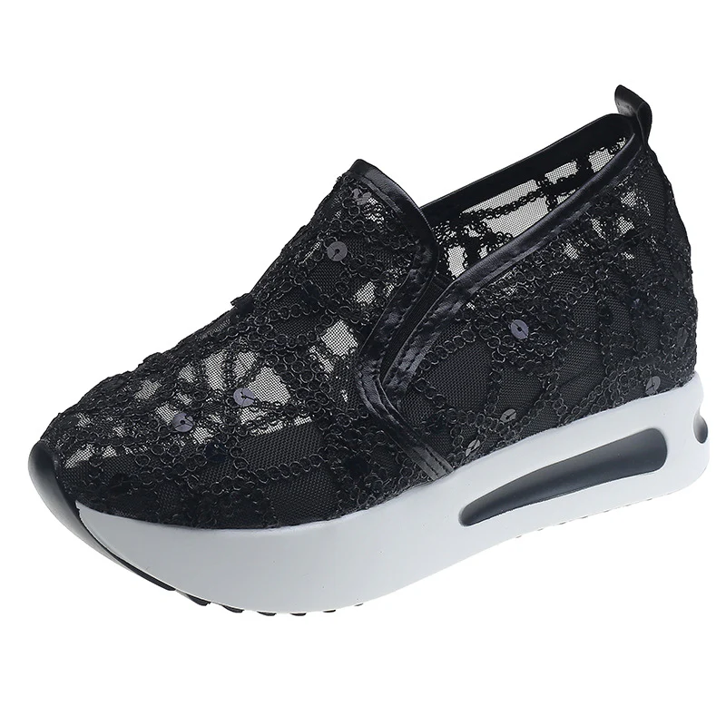 Damen Slip-On Sneakers mit funkelndem Strass und elastischem Riemen Heidi Mode - Image 6