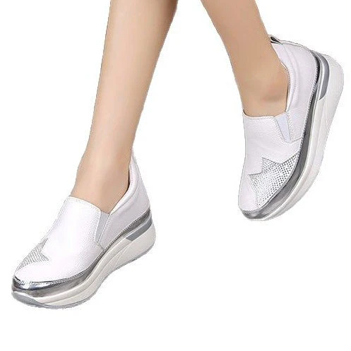 Damen Slip-On Sneakers mit Glitzerndem Obermaterial und Komfortabler Sohle Heidi-Mode - Image 5