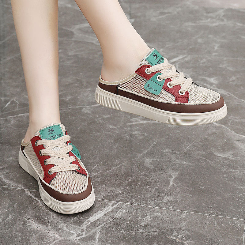 Damen Slip-On Sneakers mit luftdurchlässigem Obermaterial und flexibel rutschfester Sohle Heidi Mode - Image 3