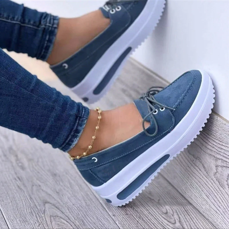 Damen Slip-On Sneakers mit modischem Veloursleder und rutschfester Sohle Heidi Mode - Image 9