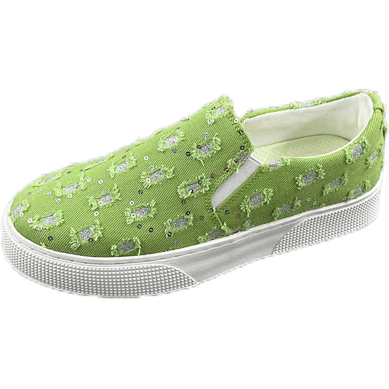 Damen Slip-On Sneakers mit trendigem Glitzerdesign und flexiblem Komfort Heidi Mode - Image 5