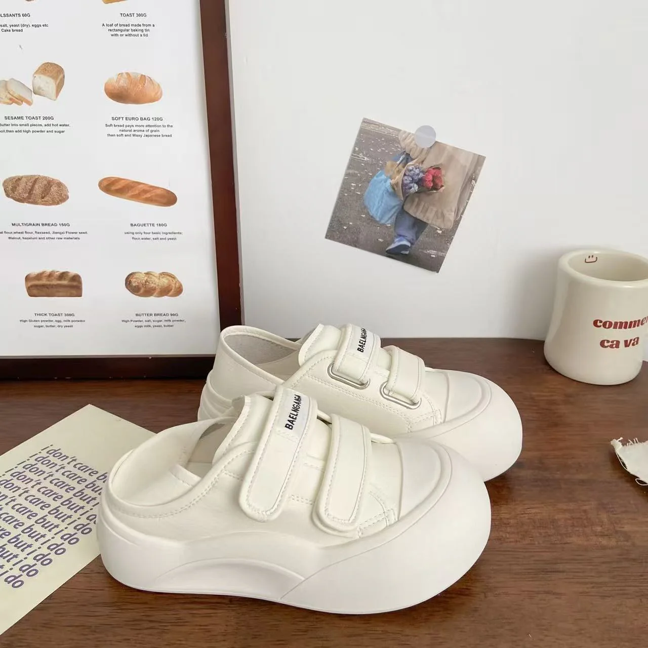 Damen Slip-On Sneakers mit verstellbaren Klettverschlüssen und dämpfender Sohle Heidi Mode - Image 2