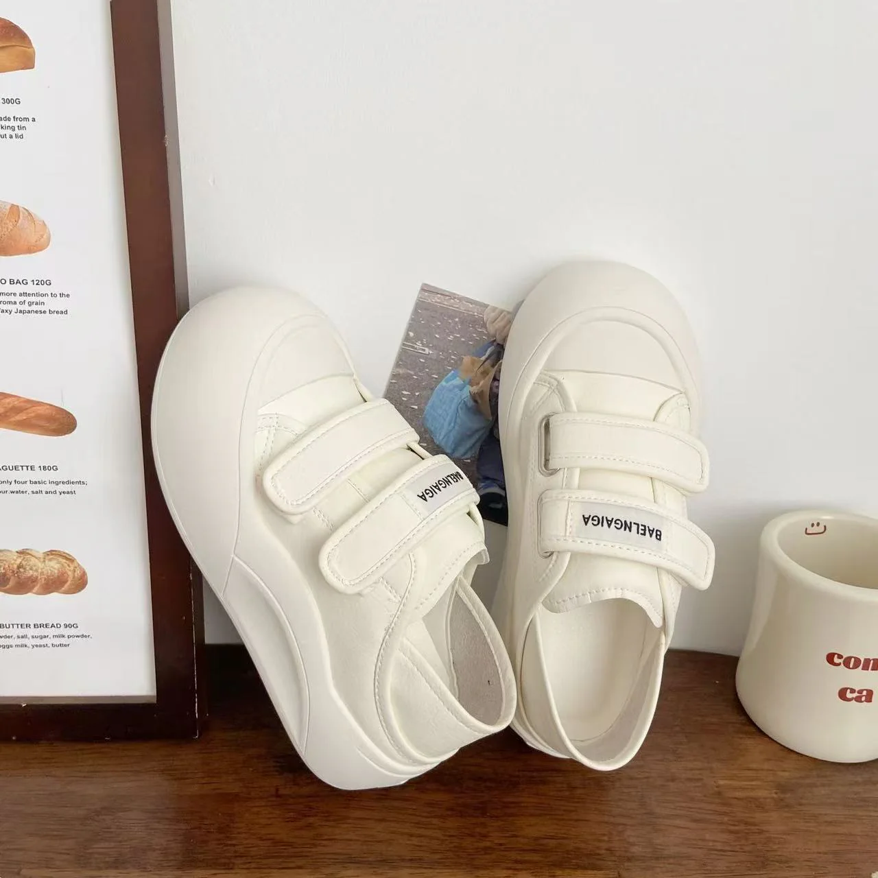 Damen Slip-On Sneakers mit verstellbaren Klettverschlüssen und dämpfender Sohle Heidi Mode - Image 4