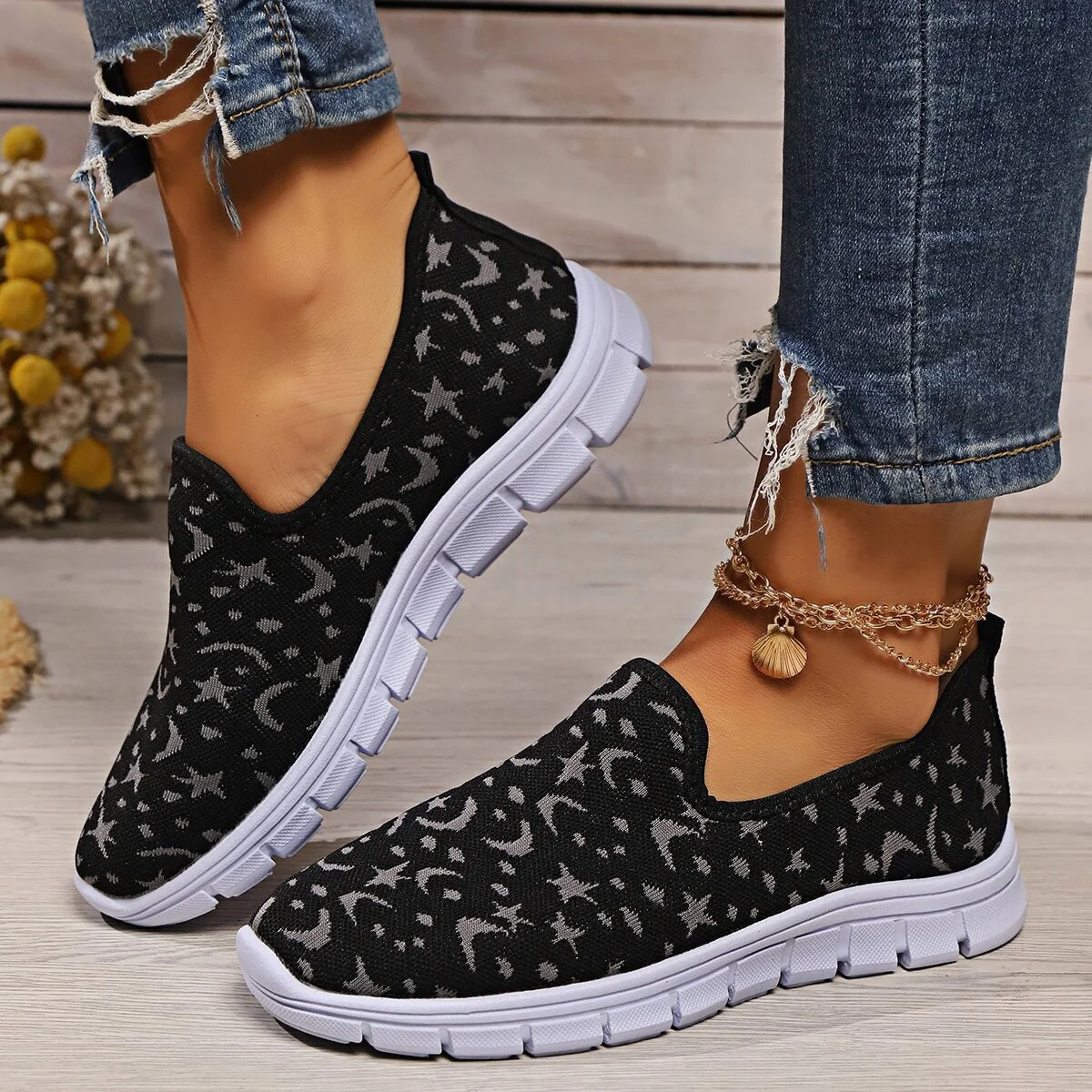 Damen Slip-On Sportliche Sneakers Heidi Mode - Image 9