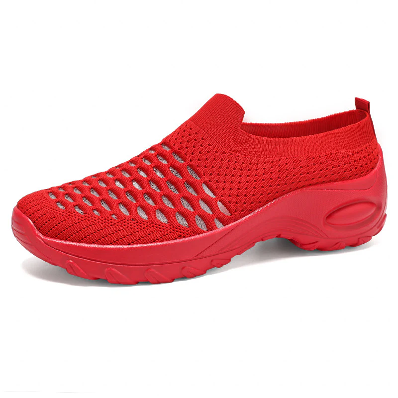Damen Slip-On Sportschuhe mit atmungsaktivem Strickoberteil und flexibler Sohle Heidi Mode - Image 5