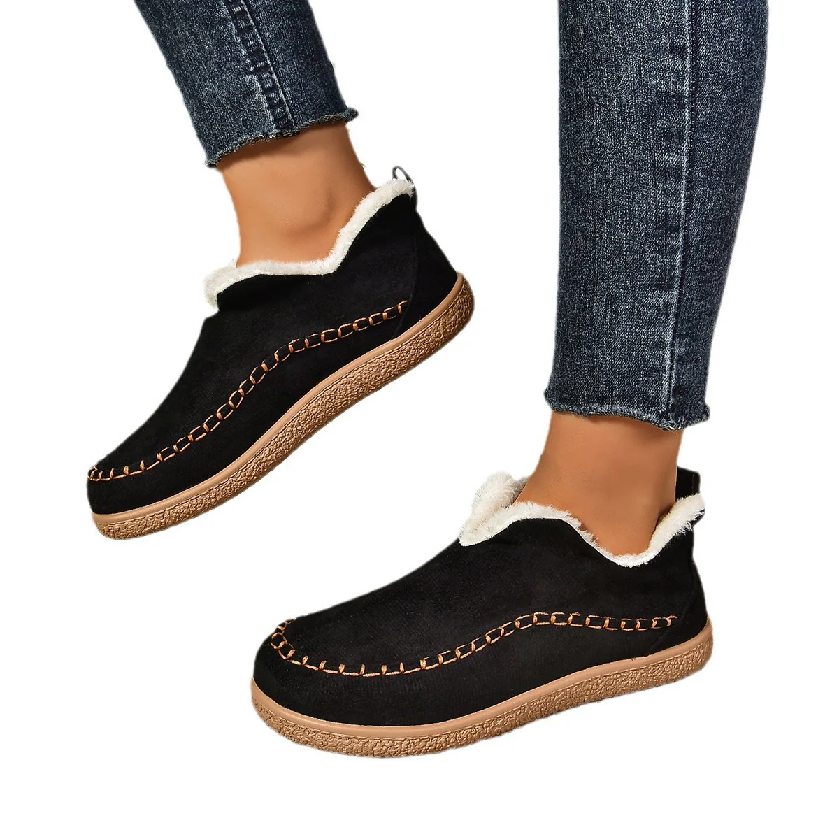 Damen Slipper mit warmem Fleece-Futter und rutschfester Sohle Heidi Mode - Image 5